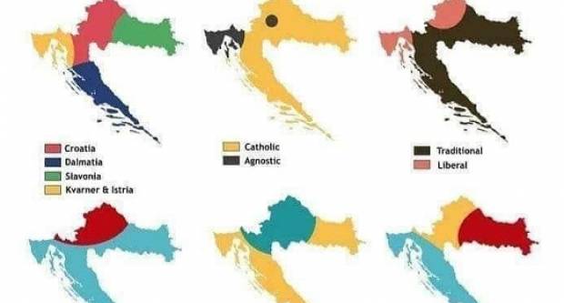 Devet genijalnih načina kako se može podijeliti Hrvatska, koji vam je najbolji?!