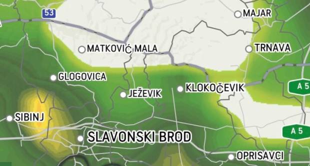 Olujno nevrijeme pogodilo sjever Hrvatske, a premjestilo se i iznad Slavonije