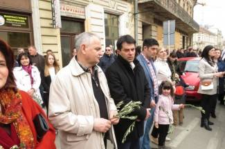 Cvjetnica u Požegi: Procesija i sveta misa u katedrali