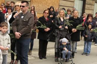 Cvjetnica u Požegi: Procesija i sveta misa u katedrali