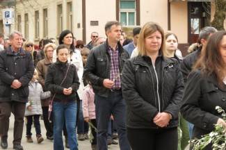 Cvjetnica u Požegi: Procesija i sveta misa u katedrali
