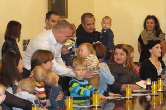 Prijem za roditelje i bebe u Gradu Požegi, 3.11.2015.