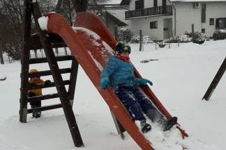 Požega: Snježna šetnja gradom, 3.1.2016.