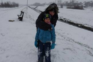 Požega: Snježna šetnja gradom, 3.1.2016.