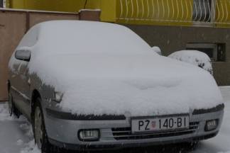 Požega: Snježna šetnja gradom, 3.1.2016.