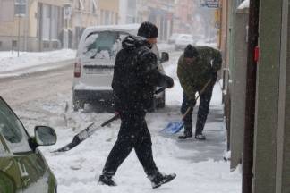 Požega: Snježna šetnja gradom, 3.1.2016.