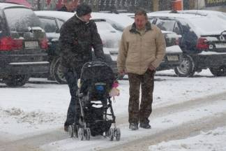 Požega: Snježna šetnja gradom, 3.1.2016.