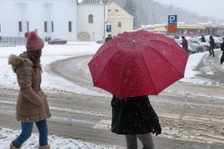 Požega: Snježna šetnja gradom, 3.1.2016.