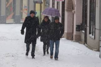 Požega: Snježna šetnja gradom, 3.1.2016.