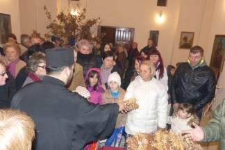 Vjernici pravoslavne vjeroispovjesti proslavili Badnjak, 6.1.2016.