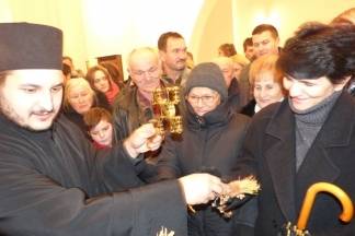 Vjernici pravoslavne vjeroispovjesti proslavili Badnjak, 6.1.2016.