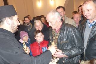Vjernici pravoslavne vjeroispovjesti proslavili Badnjak, 6.1.2016.