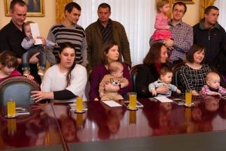 Prijem beba kod gradonačelnika Vedrana Neferovića, 15.2.2016