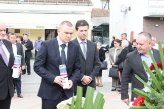 Dan županije: Polaganje vijenaca na Trgu 123. brigade