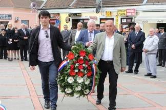 Dan županije: Polaganje vijenaca na Trgu 123. brigade