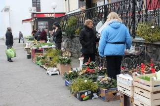 Božićna ponuda na požeškoj tržnici