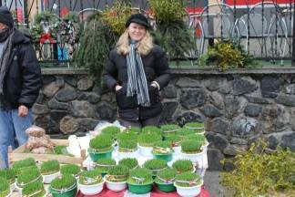 Božićna ponuda na požeškoj tržnici