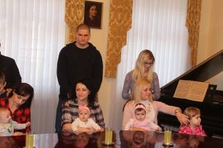 Prijem beba i roditelja kod gradonačelnika 13.2.2017.