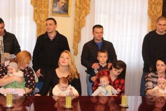 Prijem beba i roditelja kod gradonačelnika 13.2.2017.