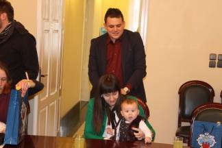 Prijem beba i roditelja kod gradonačelnika 13.2.2017.