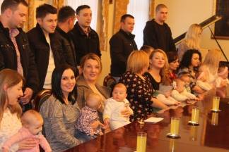 Prijem beba i roditelja kod gradonačelnika 13.2.2017.