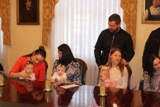 Prijem beba i roditelja kod gradonačelnika 13.2.2017.