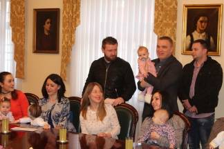 Prijem beba i roditelja kod gradonačelnika 13.2.2017.