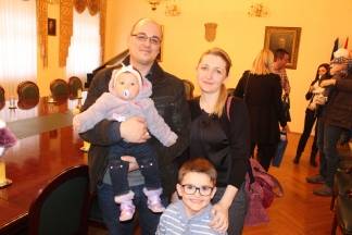 Prijem beba i roditelja kod gradonačelnika 13.2.2017.