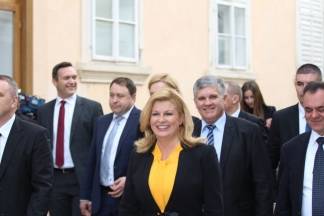 Predsjednica u šetnji Požegom i na Svečanom koncertu u Glazbenoj školi 28.2.2017.