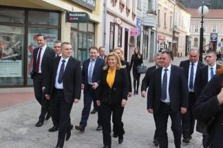 Predsjednica u šetnji Požegom i na Svečanom koncertu u Glazbenoj školi 28.2.2017.