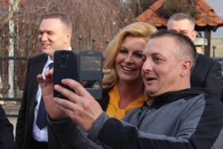 Predsjednica u šetnji Požegom i na Svečanom koncertu u Glazbenoj školi 28.2.2017.