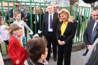 Predsjednica u šetnji Požegom i na Svečanom koncertu u Glazbenoj školi 28.2.2017.