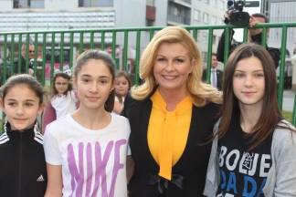 Predsjednica u šetnji Požegom i na Svečanom koncertu u Glazbenoj školi 28.2.2017.