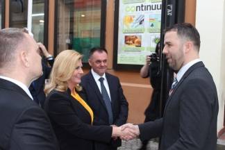 Predsjednica u šetnji Požegom i na Svečanom koncertu u Glazbenoj školi 28.2.2017.