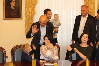 Prijem beba i roditelja kod gradonačelnika 19.09.2017