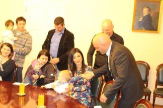 Prijem beba i roditelja kod gradonačelnika 19.09.2017