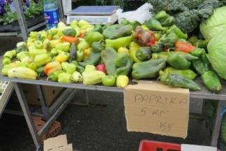 Ponuda na požeškoj tržnici, 9.11.2017.