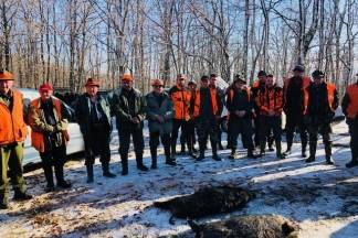 Kutjevo i Vetovo u zajedničkom lovu 30.12.2017.