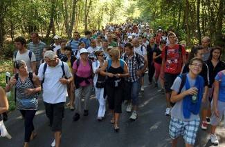 Požeški hodočasnici na putu do Voćina