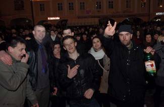 Požega: Doček Nove godine na Trgu Sv. Trojstva