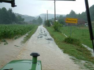 Poplava u Donjem Čagliću i Kovačevcu