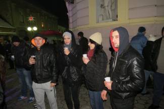 Doček Nove godine na otvorenom u Požegi i Pleternici