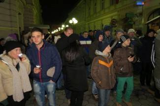 Doček Nove godine na otvorenom u Požegi i Pleternici