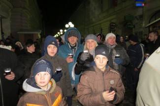 Doček Nove godine na otvorenom u Požegi i Pleternici