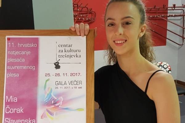 Požeški plesači na prestižnom 11. Hrvatskom natjecanju suvremenog plesa ¨Mia Čorak Slavenska¨ u Zagrebu Požeški plesači na prestižnom 11. Hrvatskom natjecanju suvremenog plesa ¨Mia Čorak Slavenska¨ u Zagrebu