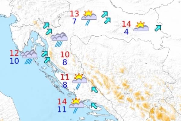 Pretežno sunčano i toplije nego zadnjih nekoliko dana Pretežno sunčano i toplije nego zadnjih nekoliko dana